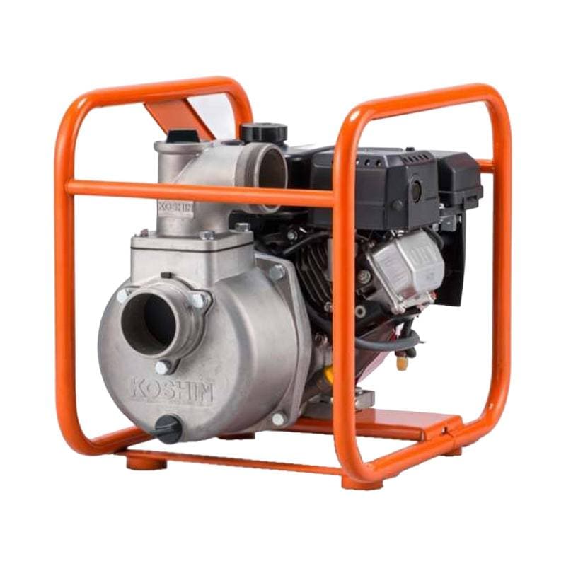 ハイデルスポンプ SEM-80GB 4サイクル (三菱GB18G) 全揚程27m 最大吐出量940L/分 重量30.9kg 工進 KOSHIN エンジンポンプ 散水 洗浄 シB 代引不可