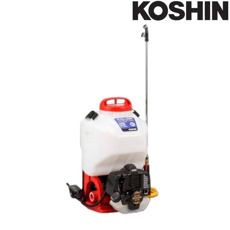 エンジン動噴 ES-15PDX 容量15L 最高圧力3.0MPa 縦型二頭口 / カバー付泡状除草噴口 重量7.1kg 工進 KOSHIN 背負式 消毒 除草 散布 シB 代引不可