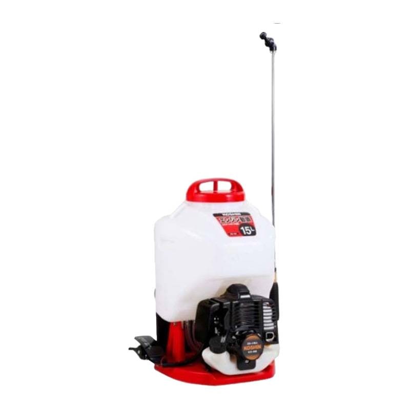 エンジン動噴 カスケード式 (低圧) ES-15C 容量15L 縦型二頭口 / 泡状除草噴口 重量5.7kg 工進 KOSHIN 背負式 消毒 除草 散布 シB 代引不可