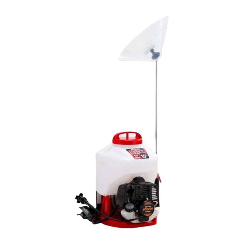 エンジン動噴 カスケード式 (低圧) ES-10CDX 容量10L 縦型二頭口 / (カバー付) 泡状除草噴口 重量5.7kg 工進 KOSHIN 背負式 消毒 除草 シB 代引不可
