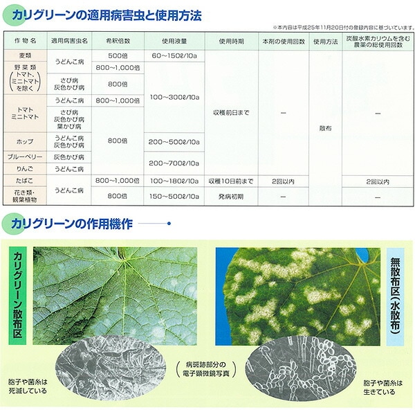 5個カリグリーン250g殺菌剤うどんこ病農薬イN代引不可