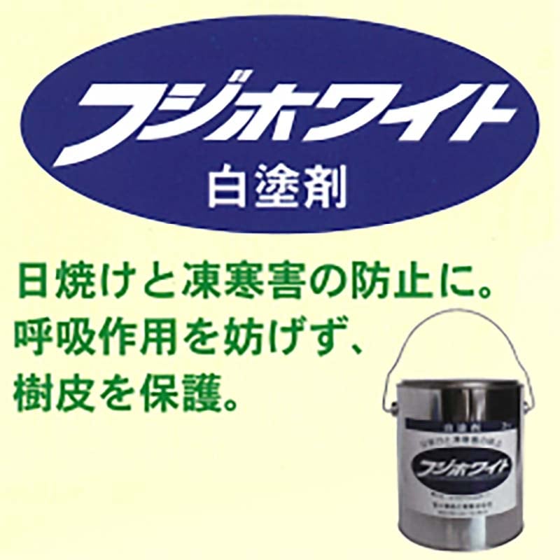 【６缶】フジホワイト白塗剤3kg樹皮保護材保護剤樹木富士商事タ種【代引不可】
