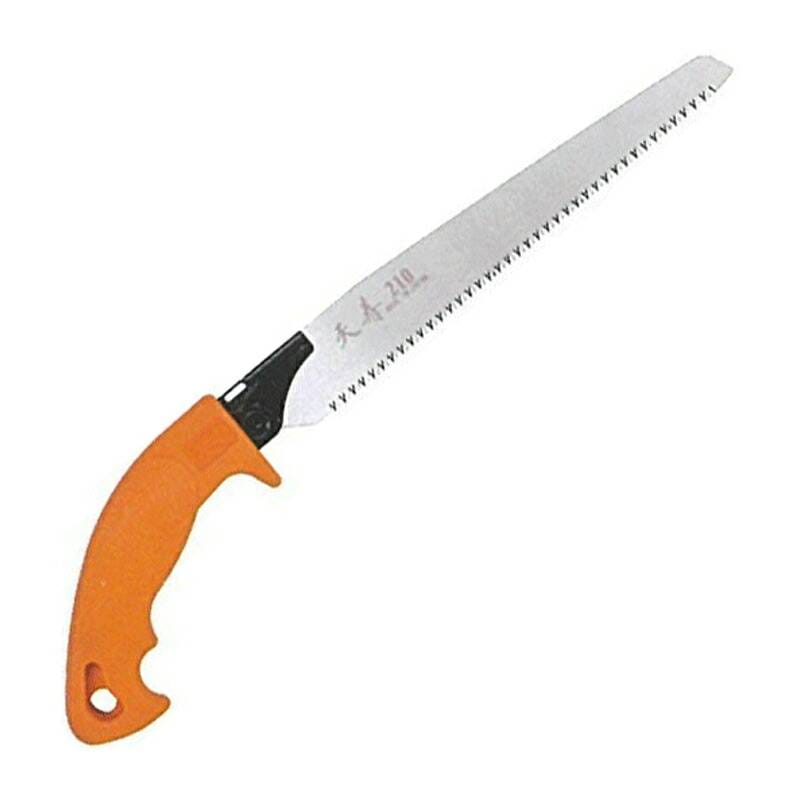 天寿 ピストル 鞘入 剪定鋸 210 全長 380mm 刃渡り 210mm 剪定鋸 ノコギリ のこぎり 三冨D