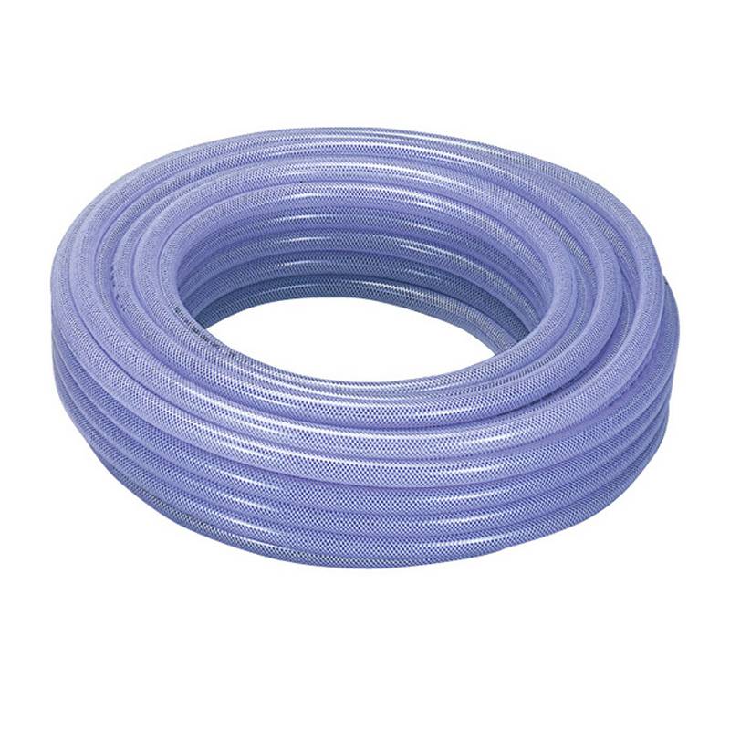 100m×4個 テトロンブレード ホース 透明 内径 8mm×外径 13.5mm 中部ビニール カ施 代引不可