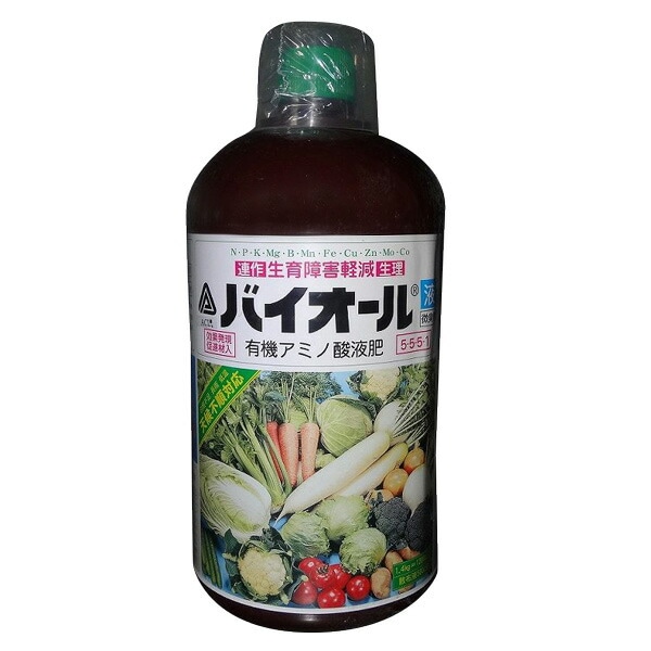 バイオール液 1200ml 有機アミノ酸肥料 アミノール化学研究所 イN 代引不可