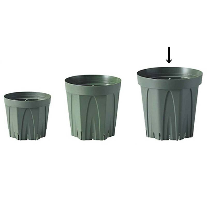 農業資材ならプラスワイズ本店｜400個 21cm 緑 TO スリットコンテナ TO