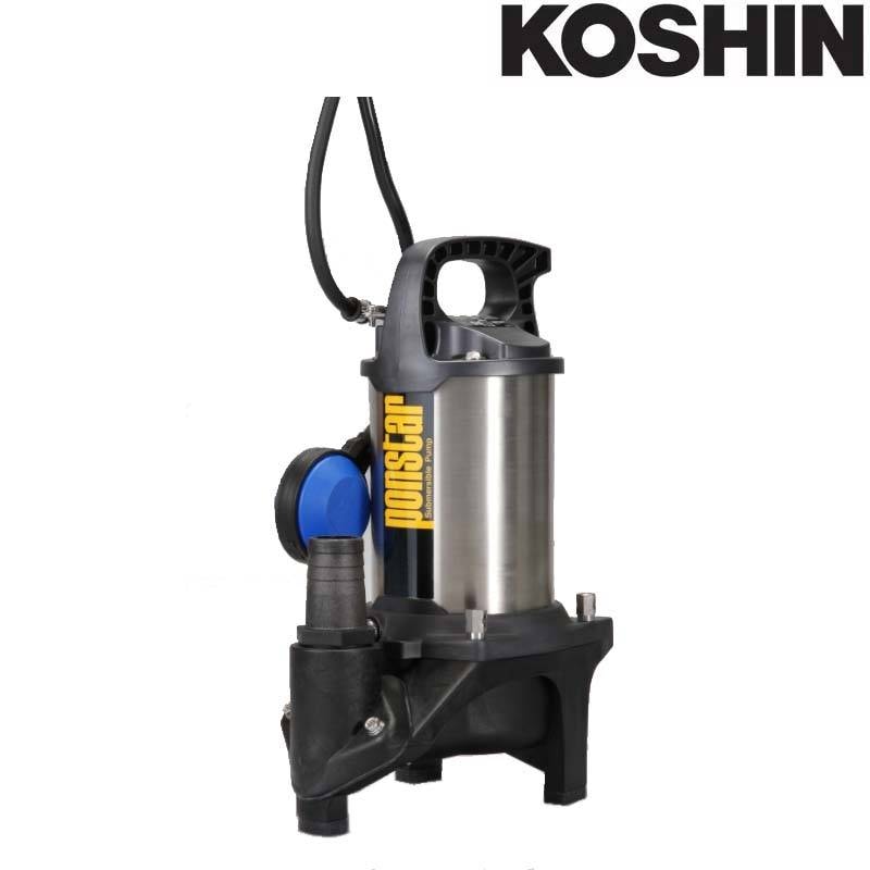 汚物用水中ポンプ ポンスター PZ-640A 60Hz フロートスイッチ付 ステンレス製 口径40mm 全揚程10m 重量10.5kg 工進 KOSHIN 排水 給水 シB 代引不可