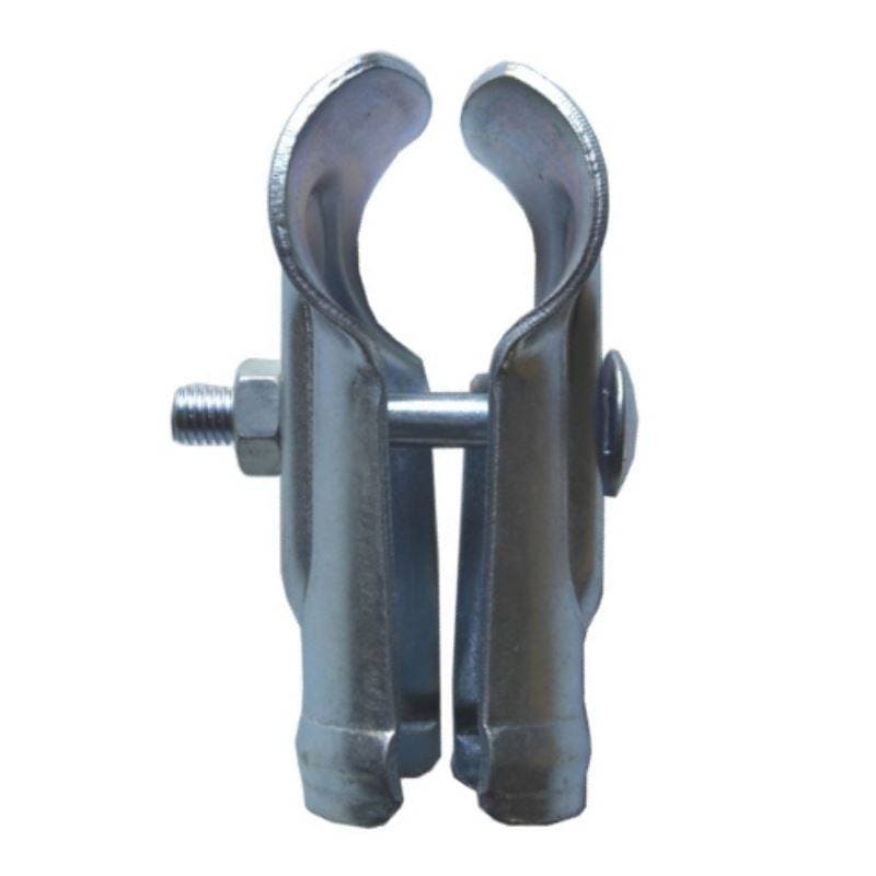 42.7mm 用 T型ジョイント 農業用 単管パイプ固定部品 電気メッキ ビニールハウスなど シンセイ DZ