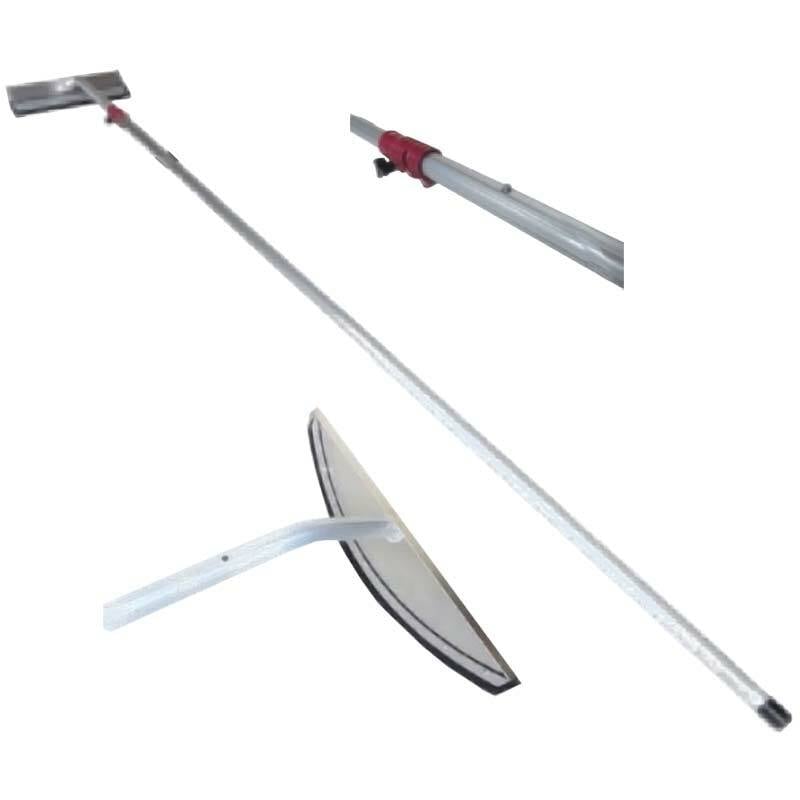 セット 4.85m ビニール ハウス 雪落とし 用 ヘッド SO-1023と NEWアルミ伸縮式雪落し 平型ロング SO-1022 の セット セキカワ フT D