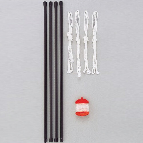 コンパル 防鳥 鳥撃退・ベランダネット 支柱付 ベランダ防鳥・鳥害防止 アサノヤ産業D