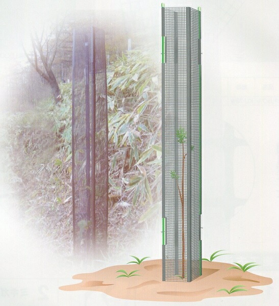 受注生産品 ミキガード 幼木用 黒 MY-2 高さ1800mm 25枚入 カ施 ダイプラ 北海道不可 個人宅配送不可 代引不可