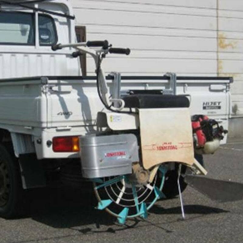 アルミ製 溝切機ハンガー 軽トラック 簡単設置 溝切機用運搬 ハンガー 運搬 溝きり 溝切 溝切り 水田 田んぼ 水稲 稲作 農業 農業用品 ミツル 代引不可