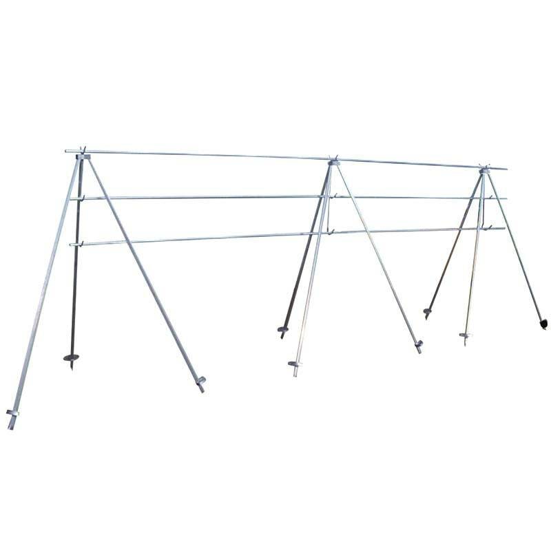 8台 アルミ稲干台 はざ 3段掛け 稲架 (はさ、はざ、はせ、はぜ、はで) 掛け アルミス 個人宅配送不可 代引不可