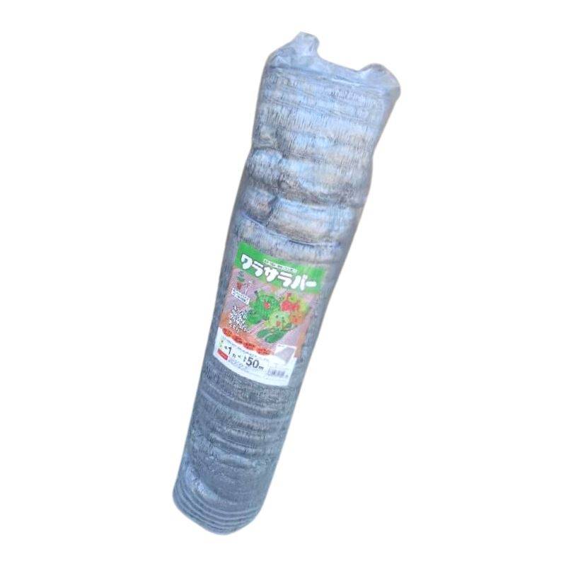 ワラサラバー 1m×50m シルバー PE製 敷ワラ代替品 シN DZ