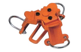 スリーエッチ 三脚ヘッド VK-20 2トン用 丸木 鉄パイプ (最小70mm～最大90mm) 用 チェーン ブロック を掛ける 三脚 の ヘッドに HHH 代引不可