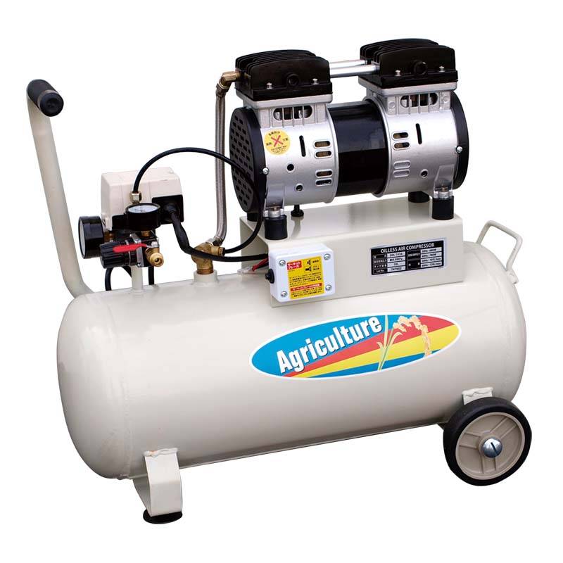 静音 オイルレスエアコンプレッサ AG-1030SOL タンク容量30L パオック 代引不可