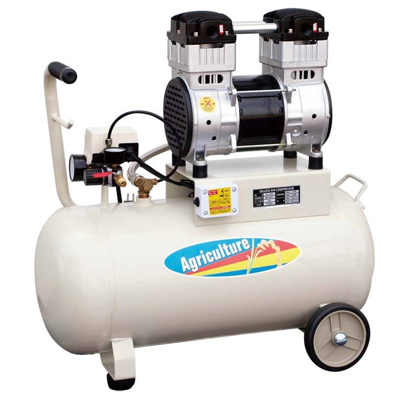 静音 オイルレスエアコンプレッサ AG-2039SOL タンク容量39L パオック 代引不可