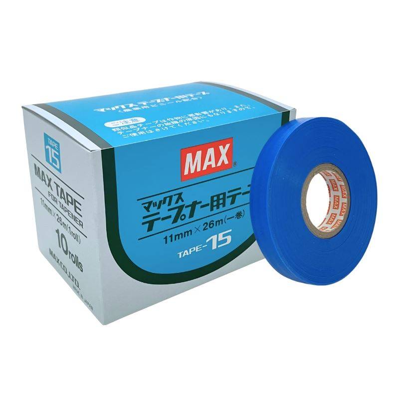 1箱×10巻入 TAPE-15 青 マックステープナー 用の 替え テープ MAX マックス TAPE15 サT DZ