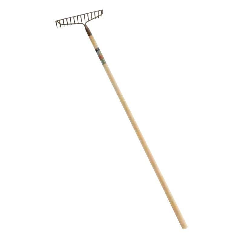 11027 木柄 アメリカンレーキ 14本爪 浅野木工所 H