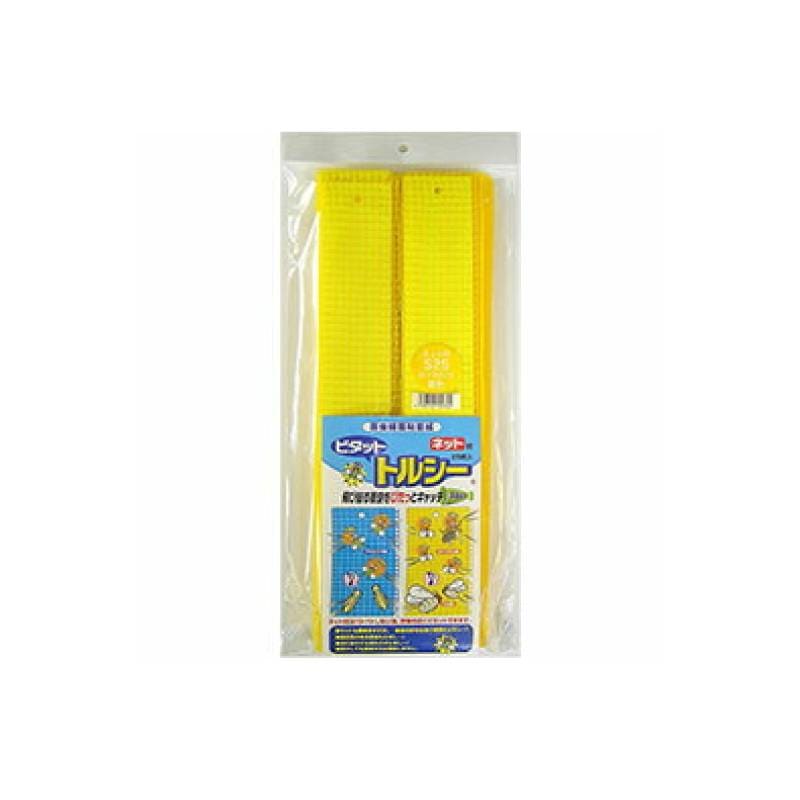 24袋ビタットトルシー ネット付 S25枚入(黄色) 50×350mm 捕虫紙 害虫捕獲粘着紙 害虫防除 害虫捕獲 害虫対策 ハウス栽培 農作物 園芸 農業 農業用品 一色本店 D