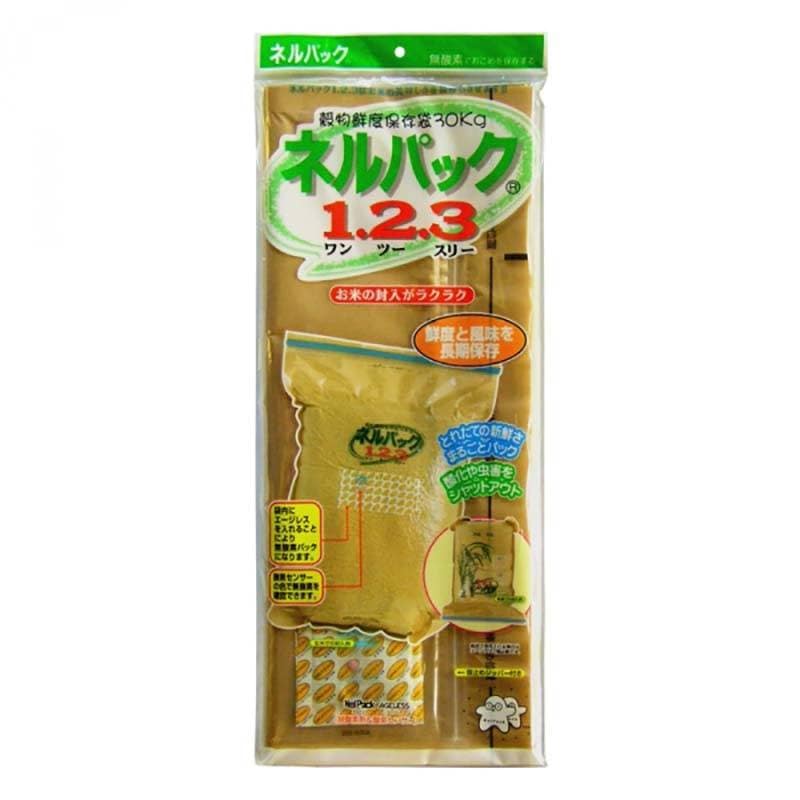 ネルパック 1.2.3 30kg お米 米 コメ 保存 保管 長持ち 鮮度 酸化 常温 保管方法 防虫 保存方法 穀物用 乾燥 臭い におい におい移り おすすめ 一色本店 ハオ DZ