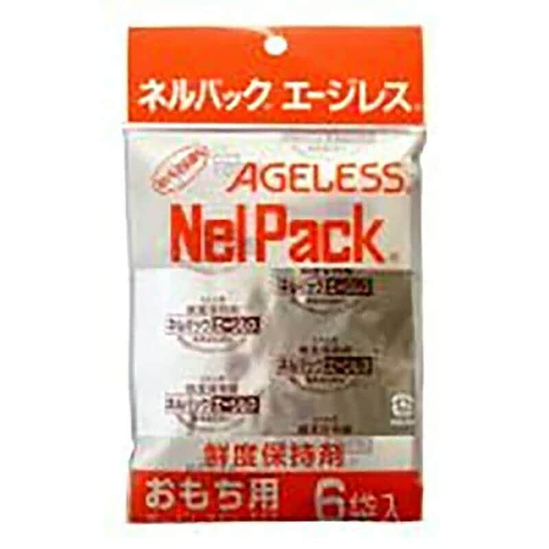 ネルパック用 補充用 エージレス おもち用 6袋入 もち 餅 湿気 酸化 虫 乾燥 臭い カビ 鮮度 脱酸素剤 長持ち 保存 おすすめ 一色本店 中GH