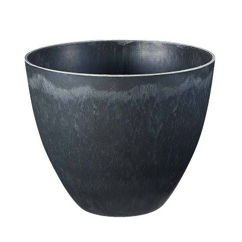 レシクラポット M MOI-638 ブラック φ13.5×H10.5cm フラワーベース フラワーアレンジメント ポット 花器 花瓶 花材 花資材 松K 代引不可