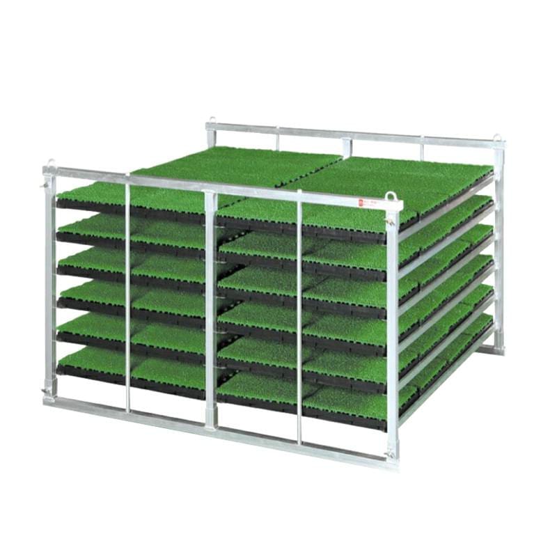 国産 アルミ 苗コンテナ 軽トラ用 水平型 48枚積 KS-48AL 軽トラック 水稲 苗箱 育苗箱 苗 運搬 コンテナ 棚 組立式 ケーエス製販 営業所留め限定 代引不可