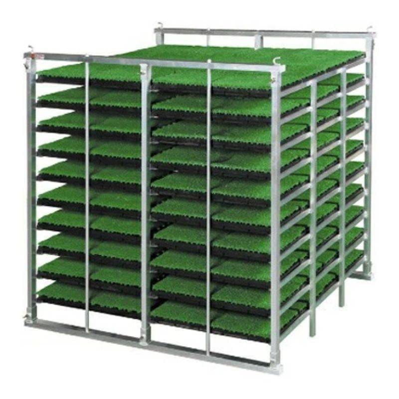 国産 アルミ 苗コンテナ 軽トラ用 水平型 80枚積 KS-80AL 軽トラック 水稲 苗箱 育苗箱 苗 運搬 コンテナ 棚 組立式 ケーエス製販 営業所留め限定 代引不可