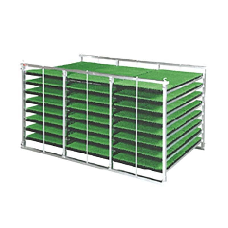 国産 アルミ 苗コンテナ 軽トラ用 水平型 120枚積 KS-120AL 軽トラック 水稲 苗箱 育苗箱 運搬 コンテナ 棚 組立式 ケーエス製販 営業所留め限定 代引不可