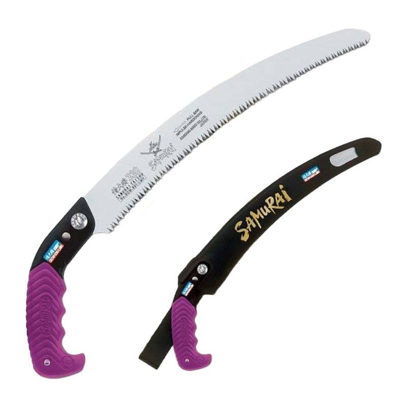 SAMURAI (サムライ) 鋸 侍大将シリーズ GCW-270-LMH 曲刃タイプ 荒目～中目 刃長 270mm ピッチ 4.0mm ノコギリ のこぎり 剪定 三冨D