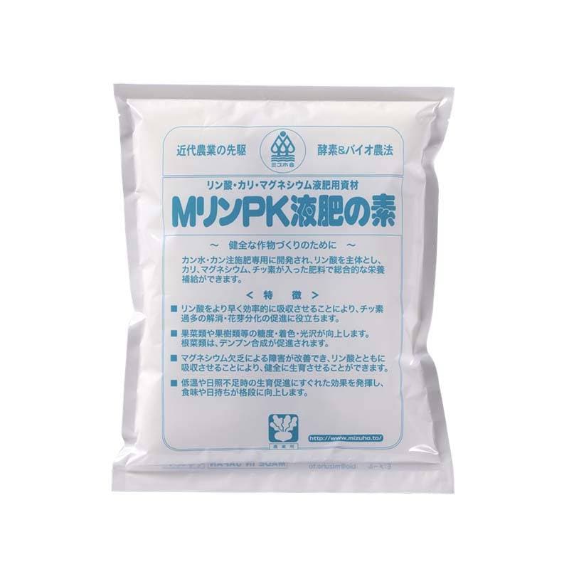 MリンPK 液肥の素 粉 2kg 液肥用リン酸肥料 肥料 チッ素4％ 水溶性リン酸30％ 水溶性カリ6％ 水溶性マグネシウム5％ 農業 農業用品 農業資材 ミズホ 丸T DZ