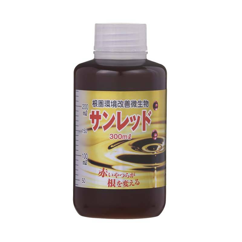 サンレッド 液 300ml 発根促進資材 冷水田・冷温障害・ガス害解消 肥料 農業 ミズホ 丸TD