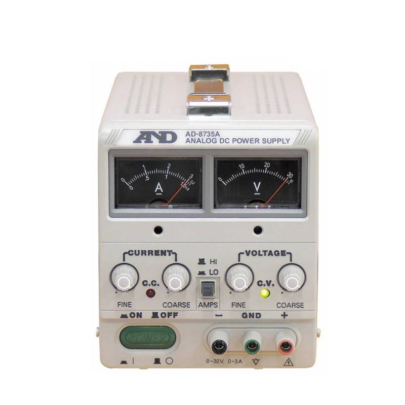 A&D 直流安定化電源 30V 3A AD-8735A 消費電力 約200VA 計測 計測器 計量 測量 測定 電子 デジタル エーアンドディー 宇N 代引不可