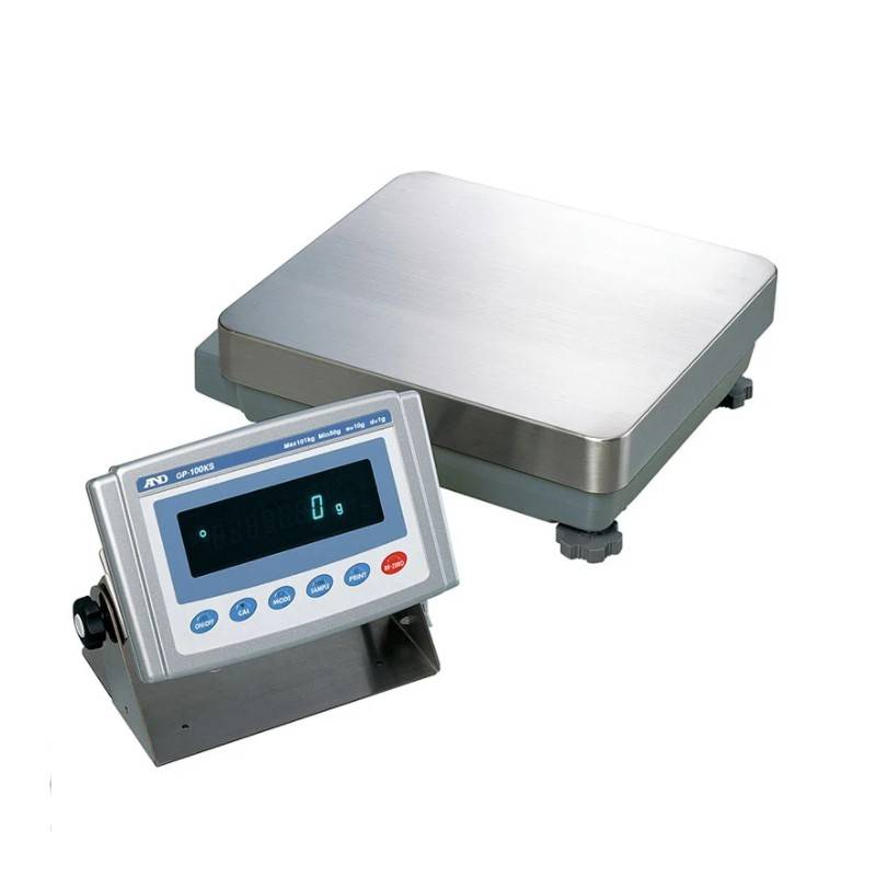 A&D 防塵 防水 重量級電子天びん GP-100KS ひょう量 101kg 計測 計測器 計量 測量 測定 電子 デジタル エーアンドディー 宇N 代引不可