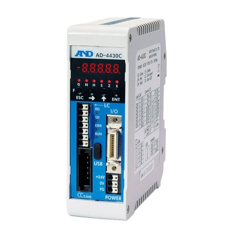 A&D CC-Link搭載 制御盤組み込みタイプ ウェイング モジュール AD-4430C 入力感度 0.15μV d以上 計測 計量 測量 デジタル エーアンドディー 宇N 代引不可