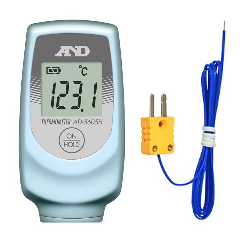 A&D 熱電対温度計 Kタイプ AD-5605H 温度表示範囲 -50～+1200℃ 計測 計測器 計量 測量 測定 電子 デジタル エーアンドディー 宇N 代引不可