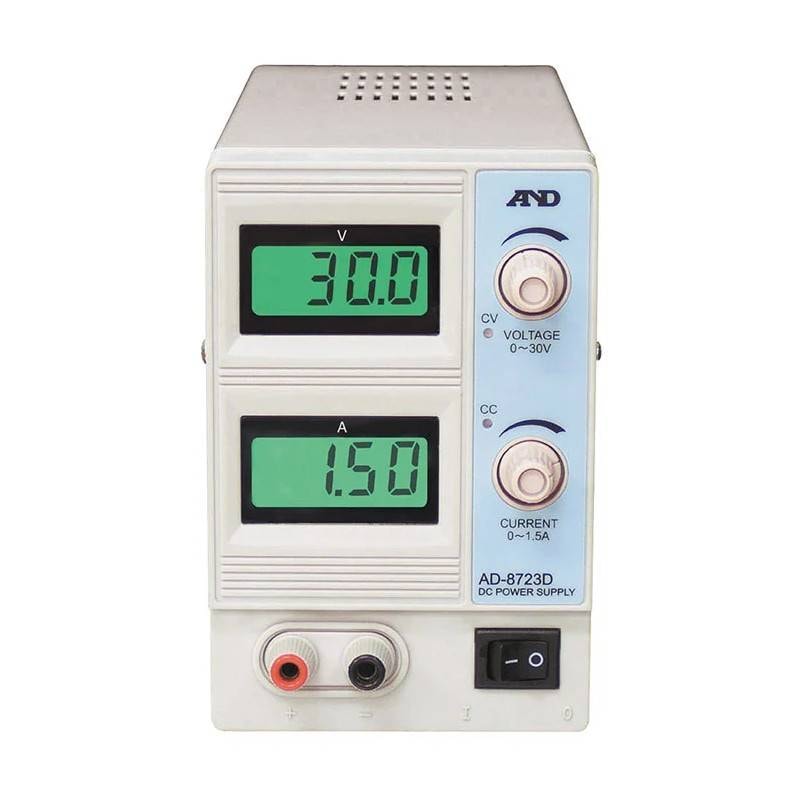 A&D 直流安定化電源 AD-8723D 直流電圧 0～30V 直流電流 0～1.5A 計測 計測器 計量 測量 測定 電子 デジタル エーアンドディー 宇N 代引不可