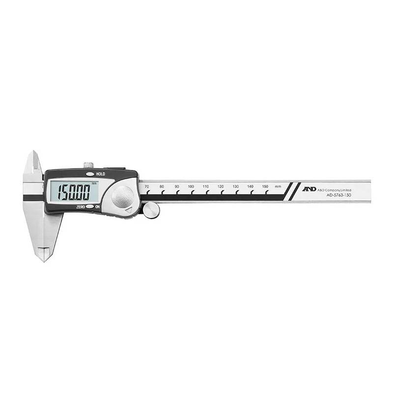 A&D 防滴デジタルノギス AD-5763-150 測定範囲 0～150mm 計測 計測器 計量 測量 測定 電子 デジタル エーアンドディー 宇N 代引不可