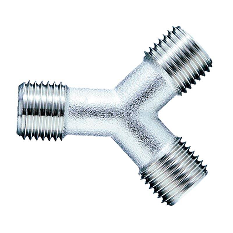 Y型ニップル 同径平行めねじ用 G3/8×G3/8×G3/8 AG-N-133Y エアツール パオック H