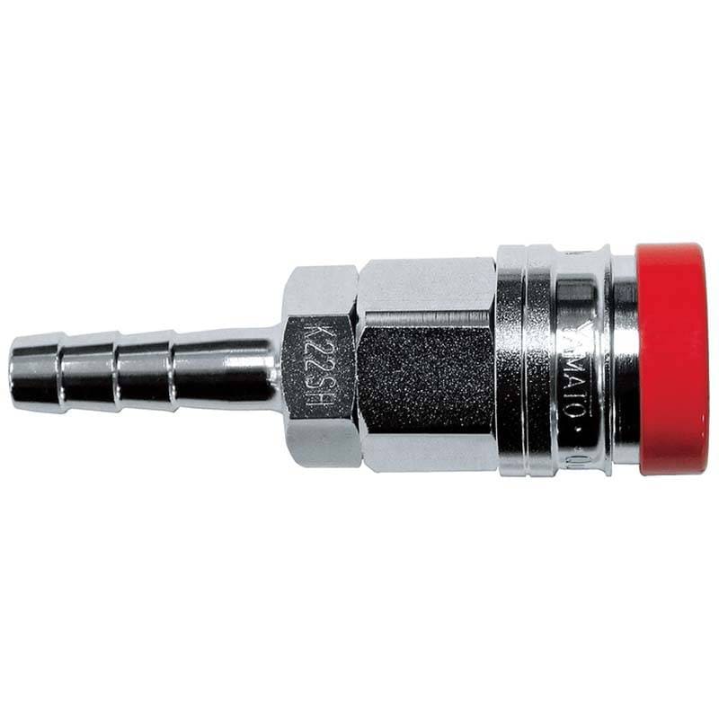 ワンタッチ エアソケット Guard ホース用 9mm 赤 AG-POG-22SH ワンタッチ式 エアホース用 パオック H