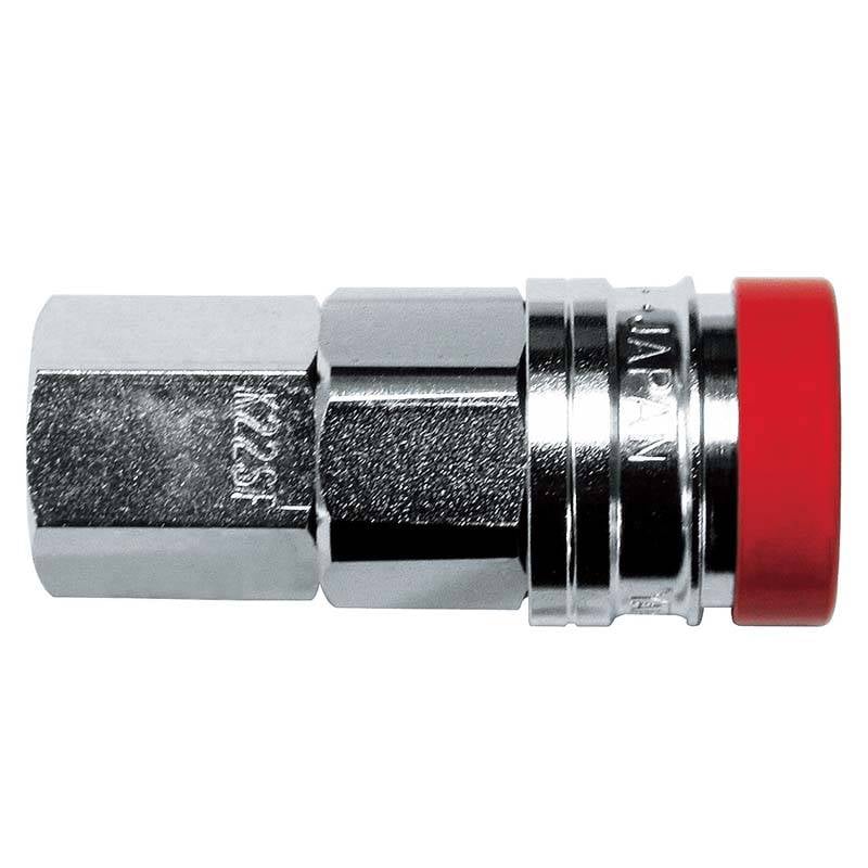 ワンタッチ エアソケット Guard 管用 おねじ用 Rc1/4 赤 AG-POG-22SF ワンタッチ式 パオック H