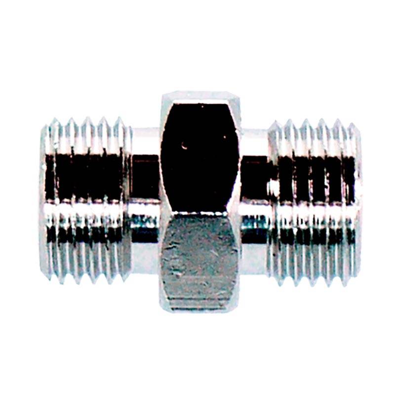 ニップル 同径 平行めねじ用×平行めねじ用 G1/4×G1/4 AG-N-122 エアツール 接続 パオック H