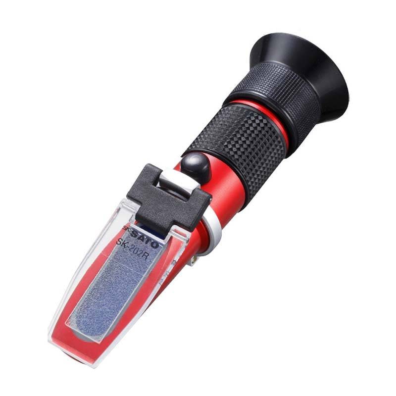 そば・うどん用濃度計 SK-202R 0190-04 汁濃度 0～56% 食塩水 0～28% 塩分 濃度 計測 測定 佐藤計量器製作所 宇N 代引不可