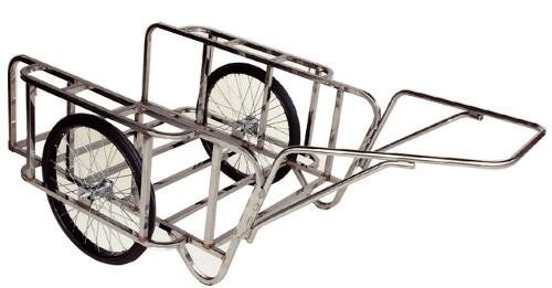 ハラックス ステンレス製 大型リヤカー 輪太郎 BS-1384SUN 防J 代引不可