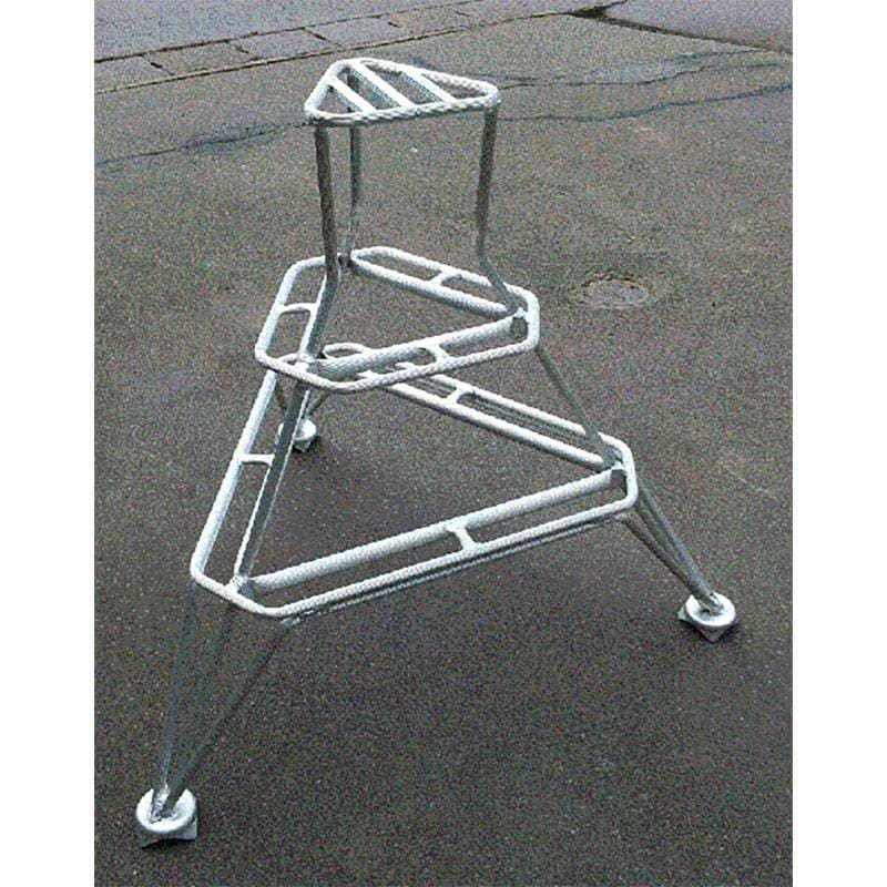 果樹踏み台 棚下 用アルミ 踏み台 3脚3段 高さ:80cm 福N 個人宅配送不可 代引不可