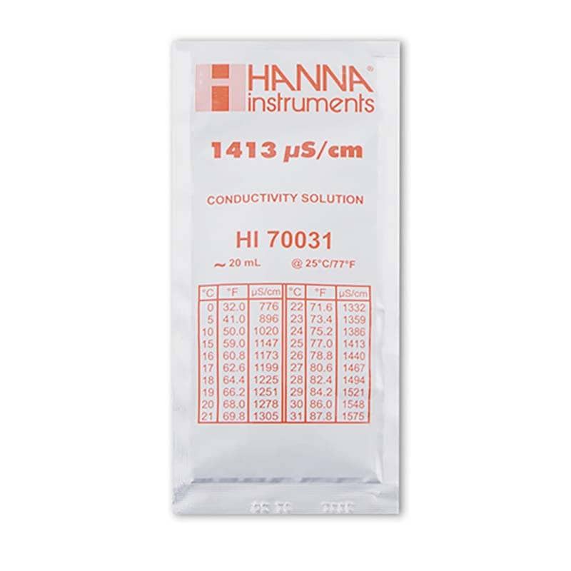 標準液 導電率校正用 1413us/cm 6袋入 73035 シンワ測定 H