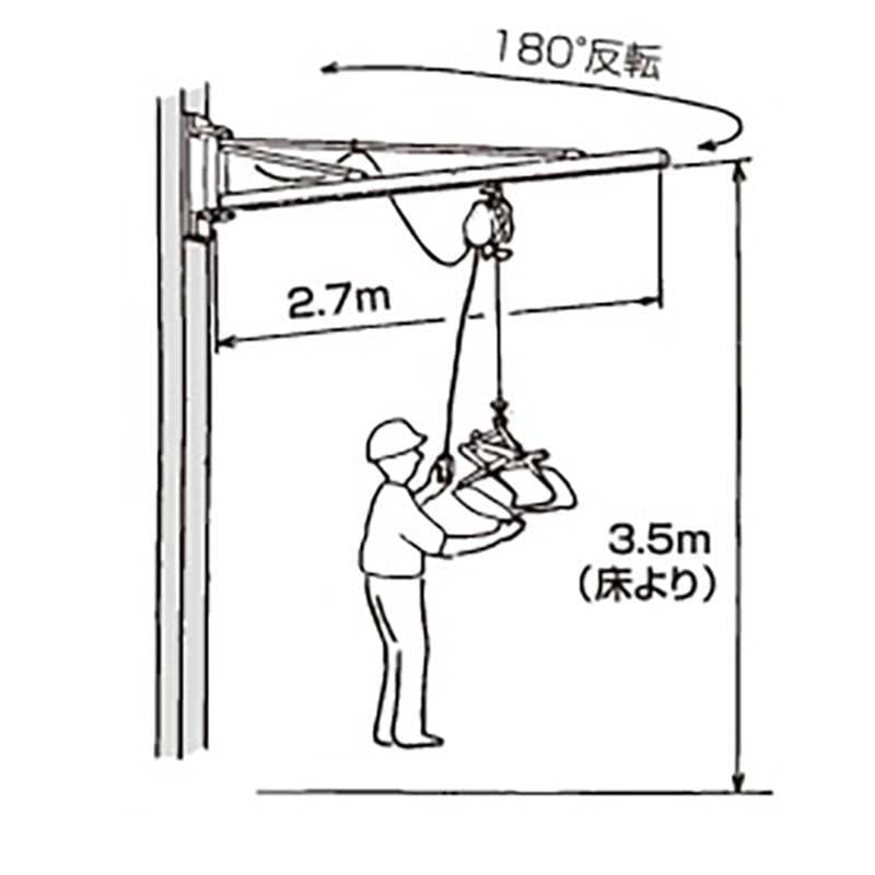 玄米キャッチャー ジブクレーン JC-27P 069685 米袋積上げ機 ホクエツ オK 個人宅配送不可 代引不可