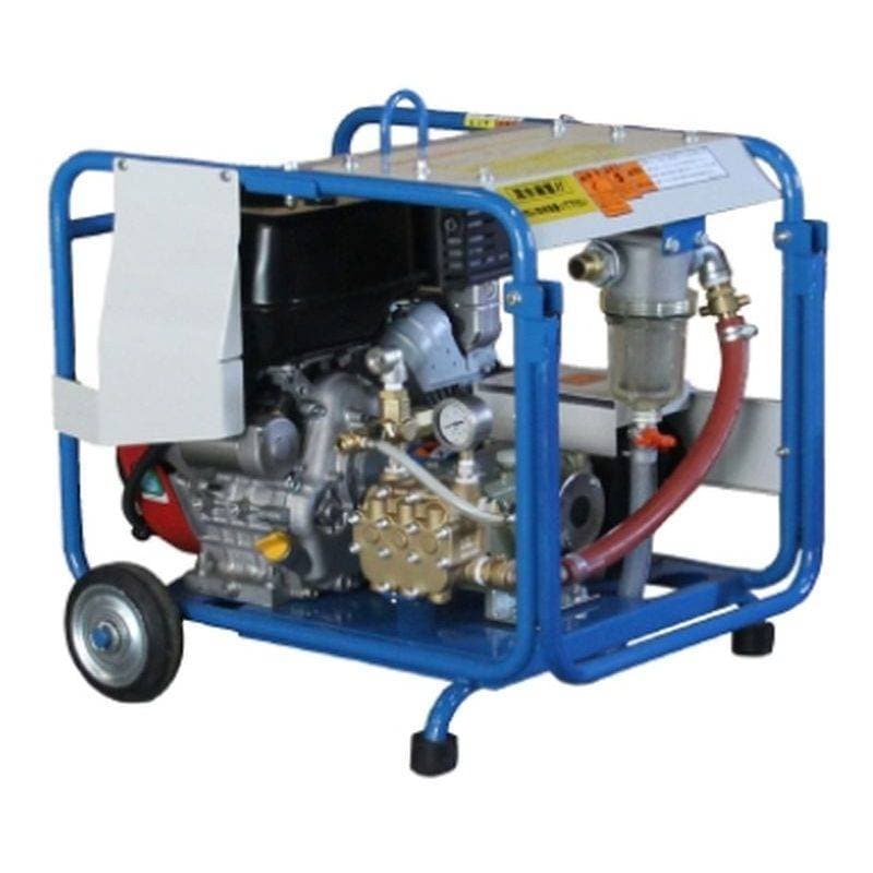 高圧洗浄機 エンジンタイプ 皮ハギ兼用 TRY-6150ES 有光工業 農業機械 機器 器具 プロ仕様 高圧 洗浄 車輪付 コンパクト エンジン出力 代引不可