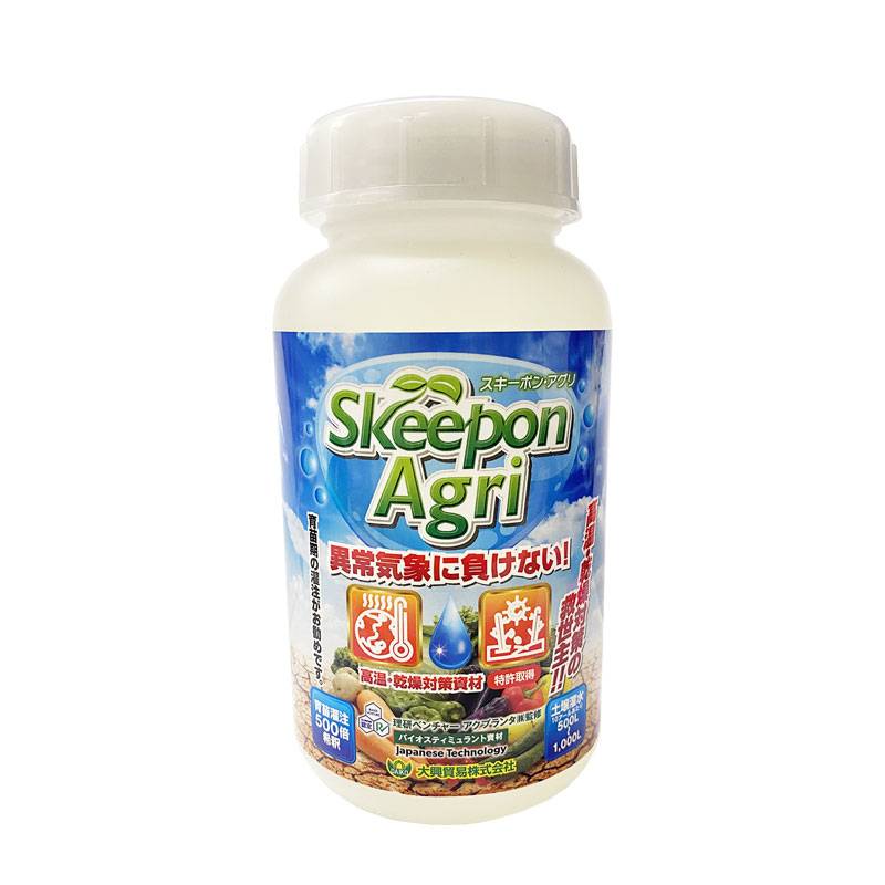 スキーポン・アグリ Skeepon Agri 500ml バイオスティミュラント資材 酢酸 野菜 農園 農業 園芸 高温 乾燥 ダメージ 軽減 スキーポンアグリ 大興貿易 DZ